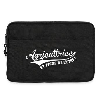 Agricultrice et fière de l'être - Sacoche pour ordinateur portable 13 pouces - noir - Devant