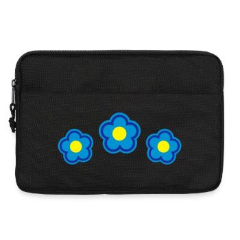 floral summer spring - Laptop bag 13" - black - Front