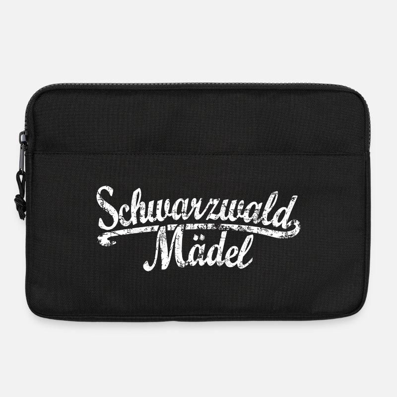 Schwarzwald Mädel Classic (Vintage/Weiß) - Laptoptasche 13" - Schwarz
