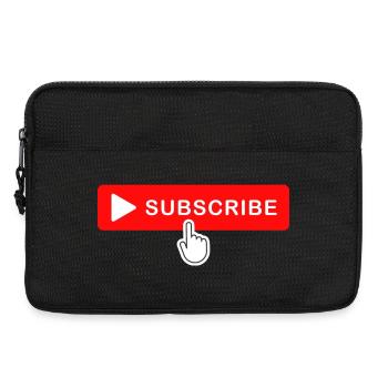 Bouton Abonner Cliquez sur Conception d’icônes - Sacoche pour ordinateur portable 13 pouces - noir - Devant