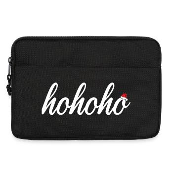 hohoho with Santa's hat - Laptop bag 13" - black - Front