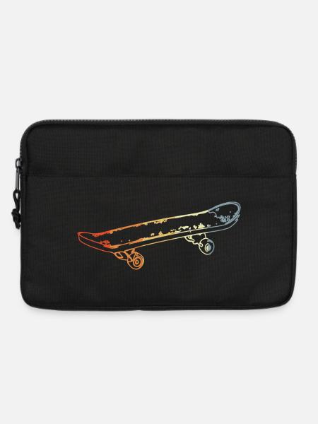 Vintage Skateboard - Laptoptasche 13" - Schwarz