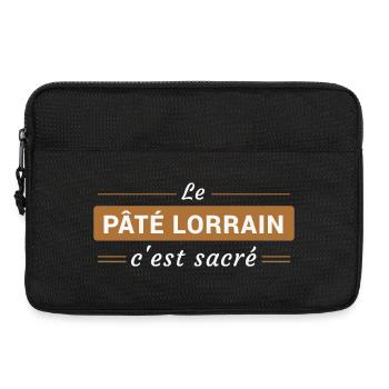 Le Pâté Lorrain, c'est Sacré - Sacoche pour ordinateur portable 13 pouces - noir - Devant