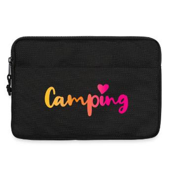 Camping Course Heart Pink Quote Fan Camper Outdoor - Laptop bag 13" - black - Front