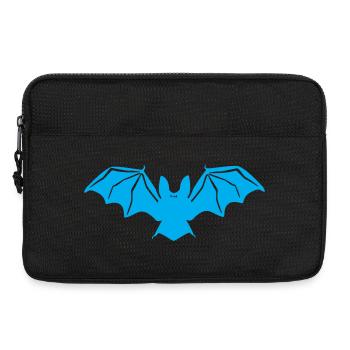 Blue Bat Silhouette - Laptop bag 13" - black - Front