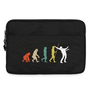 Vintage evolution guitar player - Laptop bag 13" - black - Front