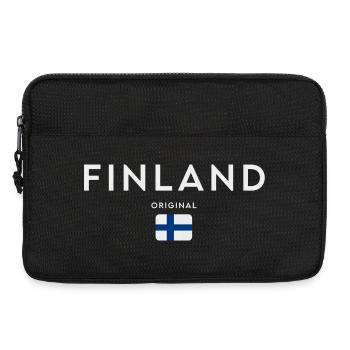 Flag of Finland, Finnish pride - Laptop bag 13" - black - Front