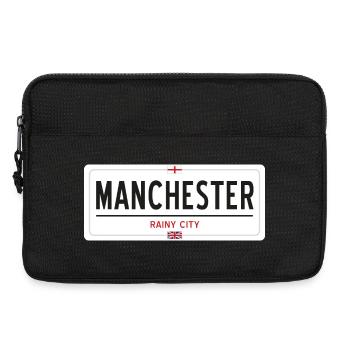 Panneau de la ville de Manchester - Sacoche pour ordinateur portable 13 pouces - noir - Devant