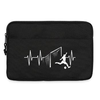 Soccer Goal Shot Heartbeat Team Team Pulse - Laptop bag 13" - black - Front