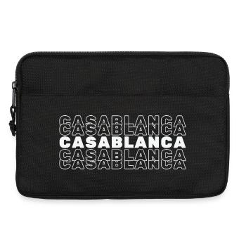 Casablanca Minimalistische Reisen Marokko Orient - Laptoptasche 13" - Schwarz - Vorne