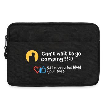 Camping Camper - Laptoptasche 13" - Schwarz - Vorne