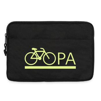 bester Opa Fahrrad Mountainbike Radeln Kritzeln - Laptoptasche 13" - Schwarz - Vorne