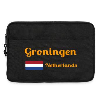 Groningen Niederlande - Stilvolle Drucke - Laptoptasche 13" - Schwarz - Vorne