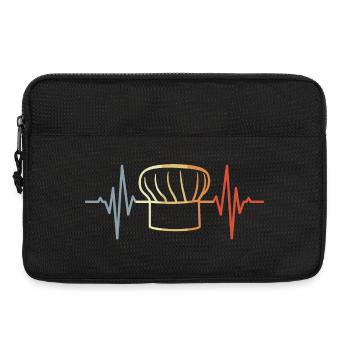 Vintage Baker Hat - Laptop bag 13" - black - Front