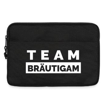 Team Groom - Enterrement de vie de garçon Hommes - Sacoche pour ordinateur portable 13 pouces - noir - Devant