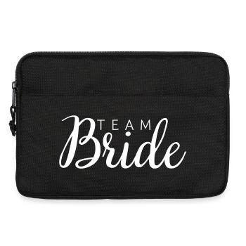 Team Bride white - Laptoptasche 13" - Schwarz - Vorne