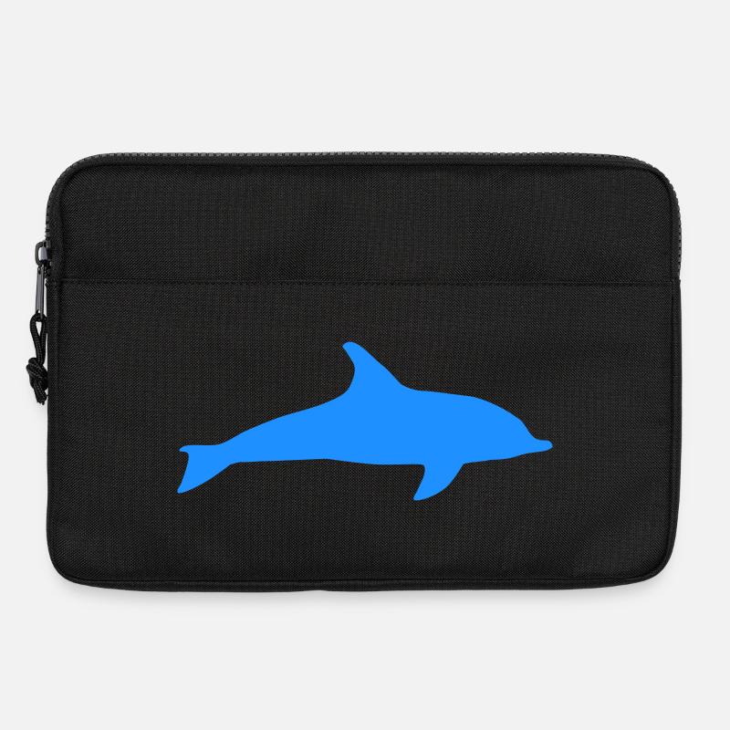 Delphin - Laptoptasche 13" - Schwarz