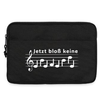 Jetzt bloß keine Ehefehde als Notenschrift - Laptoptasche 13" - Schwarz - Vorne