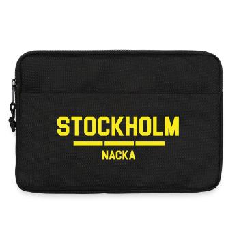 Stockholm Nacka Urban Skyline Design - Laptop bag 13" - black - Front