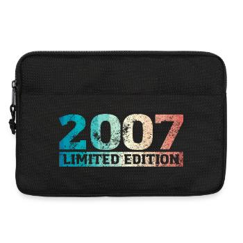 Limited Edition 2007 18. Geburtstag Geschenk Männe - Laptoptasche 13" - Schwarz - Vorne