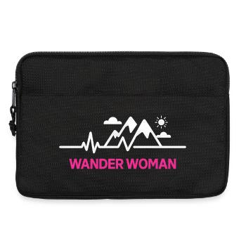 Herzschlag Wander Woman Berge Frauen - Laptoptasche 13" - Schwarz - Vorne