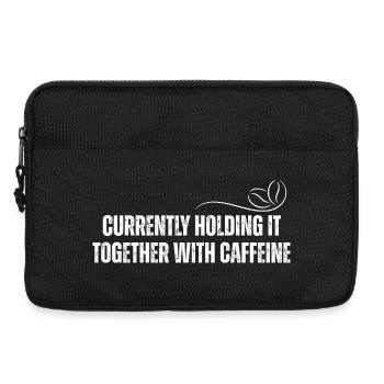 Koffein hält alles zusammen - Laptoptasche 13" - Schwarz - Vorne