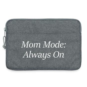 Mom Mode: Always On - Laptoptasche 13" - Grau meliert - Vorne