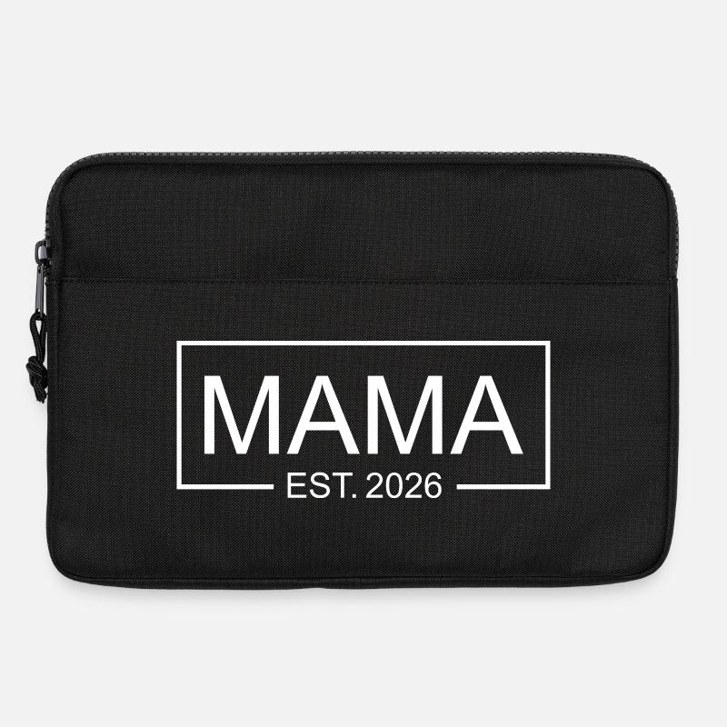 Mama Est 2026 Schwangerschaft Geschenkidee - Laptoptasche 13" - Schwarz