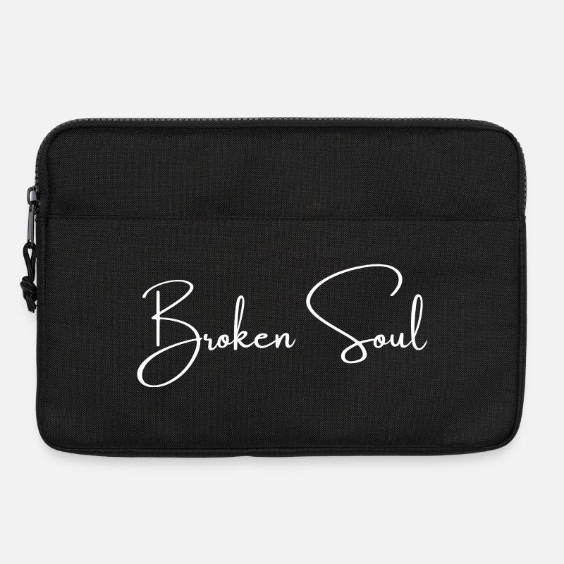 Broken Soul | Greysoul Thoughts - Laptop bag 13" - black