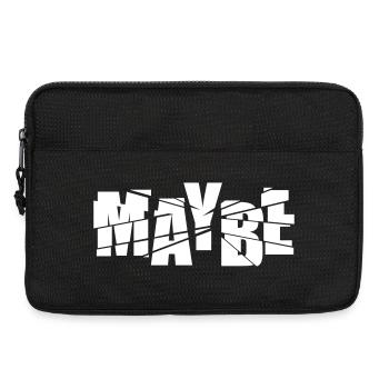 Maybe Party Flirt Design – Cheeky Idea & Swag - Laptop bag 13" - black - Front