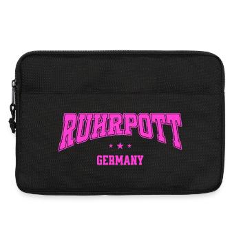Collège de design rétro de lettrage de Ruhrpott, Allemagne - Sacoche pour ordinateur portable 13 pouces - noir - Devant