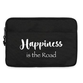 Happiness is the road - Laptop bag 13" - black - Front
