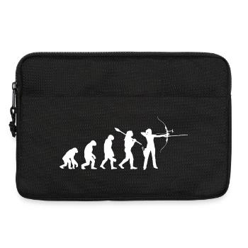 Evolution der Bogenschießfrau Bogenjägerin Sportgeschenk - Laptoptasche 13" - Schwarz - Vorne