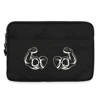 Biceps Fitness - Sacoche pour ordinateur portable 13 pouces - noir - Devant