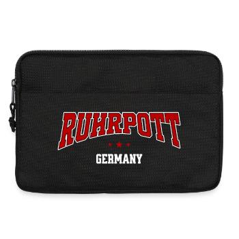 Ruhrpott Lettering – Germany Urban College Style - Laptop bag 13" - black - Front