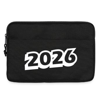 2026 Jahr - Laptoptasche 13" - Schwarz - Vorne