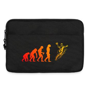 Clear handball message for men - Laptop bag 13" - black - Front