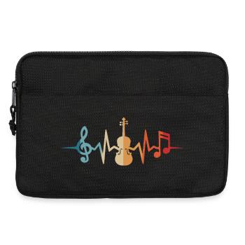 Violin Heartbeat Violin Violinist Violinist Violins - Laptop bag 13" - black - Front