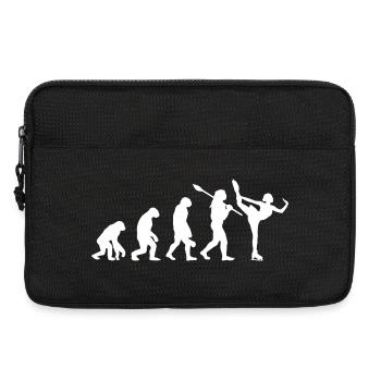 Entwicklung des Mannes, Eiskunstlauf-Mädchen, Eislauf-Mädchen - Laptoptasche 13" - Schwarz - Vorne