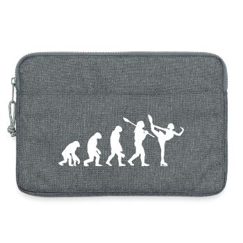 Entwicklung des Mannes, Eiskunstlauf-Mädchen, Eislauf-Mädchen - Laptoptasche 13" - Grau meliert - Vorne