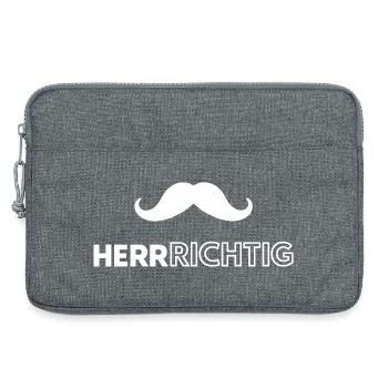 I'm a man - Laptop bag 13" - heather grey - Front