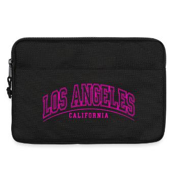 Los Angeles Neon Pink Lettering - Laptoptasche 13" - Schwarz - Vorne