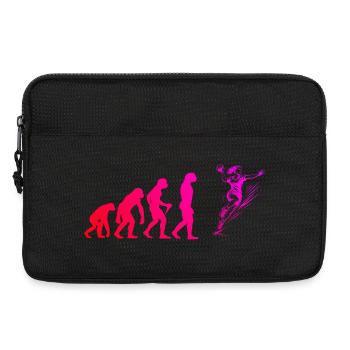 Handball Motiv das sofort wirkt fuer Frauen - Laptoptasche 13" - Schwarz - Vorne
