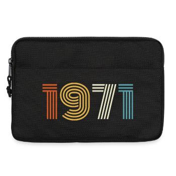 1971 Gift 1971 Vintage 1971 - Laptop bag 13" - black - Front