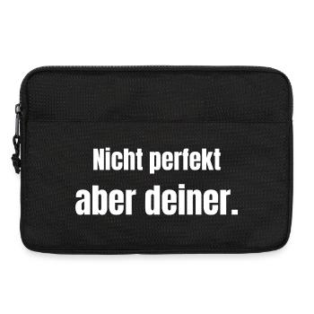 Nicht perfekt – aber deiner. - Laptoptasche 13" - Schwarz - Vorne