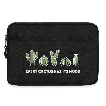 Every Cactus Has Its Mood – Cactus Motif - Laptop bag 13" - black - Front
