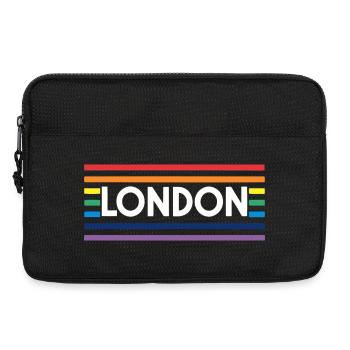 LONDON Urbaner Regenbogen - Laptoptasche 13" - Schwarz - Vorne