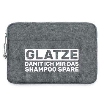 Calvitie : pour que je garde le shampoing - Sacoche pour ordinateur portable 13 pouces - gris chiné - Devant