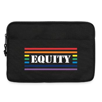 Fairness Rainbow Lettering - Laptoptasche 13" - Schwarz - Vorne