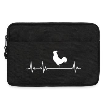 Fans de poulets - - Coq - Poussins - Sacoche pour ordinateur portable 13 pouces - noir - Devant